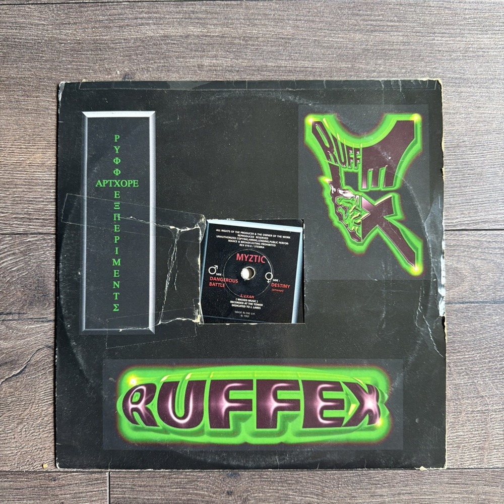 Myztic Dangerous 10" Vinyl Record Electric Acid Punk Hardcore Ruffex 12